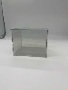 Kit de Casa en Miniatura Cubierta Antipolvo Caja de Exhibición Apilable de Acrílico con Puerta - transparente - Ver 6