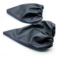 Gear Shift Knob Cover And Handbrake Lever Cover Made Of Artificial Leather For BMW E30 E36 E34 E46 Z3 Manual Transmission - A - View 9