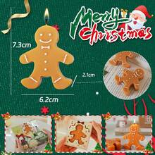 Holiday Celebration Candles - Gingerbread Man - View 8