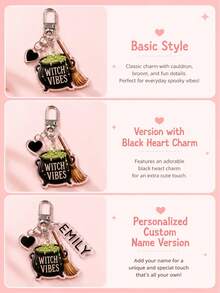 1pc/2pcs Customized Name & Photo Keychain, Women's Backpack Charm, Acrylic Keychain, Suitable For Couples, Friends, Pets, Personalized Photo - Style a - View 10