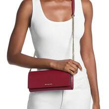 Michael Kors Jet Set Women's Logo Shoulder Crossbody Bag 35F5GTVC8L CHERRY - 櫻桃紅35F5GTVC8L CHERRY - 查看 2
