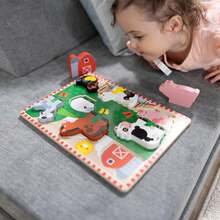 Melissa & Doug & Doug Safari Animals,Farm Animals,Vehicles Wooden Chunky Puzzle , Educational Screen Free Activity For Toddler, Preschoolers And Kids Ages 2+ - FSC Certified - Multicolor - View 11