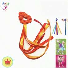 1pc Rainbow Dance Ribbon Wand, Elastic Rhythmic Tassel, Suitable For Music Class, Multi-Color Handheld Tassel Gymnastics Ribbon, Dance Prop Decoration, Handheld Dance Wrist Tassel, Ideal Gift For Christmas, Valentine's Day, Children's Party, School Performance - A - View 6