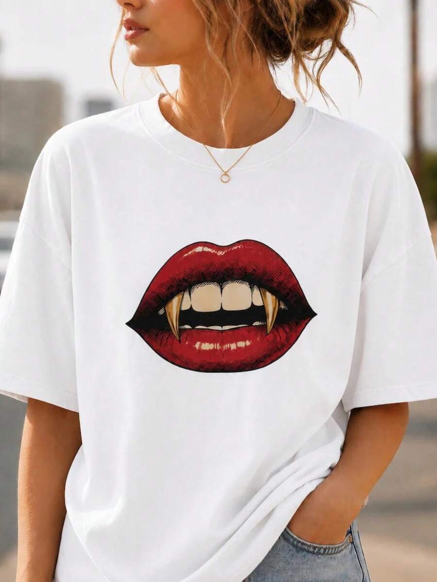 Women T-Shirts - 白色 - 查看 1