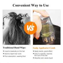 1pc Scalp Oil Massage Brush, Multi-Functional Hair Care Essence Applicator Bottle With Roller Ball, Fine Teeth For Liquid Application (6ml Capacity), Suitable For Hair Growth Extracts, Oils And Care Products, Ideal For Home And Travel Use - Multicolor - View 6