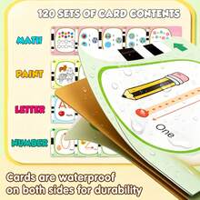 Children's Educational English-Chinese Learning Machine Enlightenment Toy, Listen And Read English Text Learning Cards, 40 And 120 Cards With 4 Game Modes, Baby Early Education Drawing Learning Educational Toy, Suitable As Learning Assistant Tool Gift For Kids - Multicolor - View 8