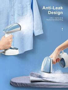 Máquina de planchar colgante de mano, plancha de vapor doméstica, pequeña máquina de planchar colgante de vapor, plegable, adecuada para planchar una variedad de ropa - Blanco - Ver 6