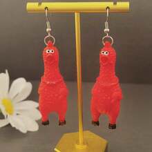 1 Pair Funny & Creative Mini Scream Chicken Dangle Earrings, Suitable For Men And Women Everyday Wear And Festivals - Screaming Chicken Earrings - View 6