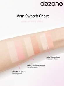 DEZONE Highlighter & Blush Stick 2-In-1, Suitable For Daily Makeup - GC02 Persimmon Rust - View 8