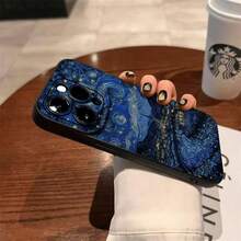 1件 梵谷貓咪圖案防震手機殼，適用 機型、Galaxy S25、S25 Plus、S25 Ultra、A16、A36、A26 保護殼 - 彩色 - 查看 4