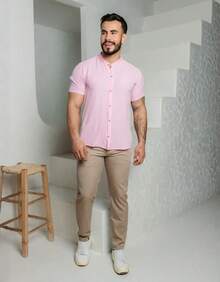 Men Shirts - Rose pâle - Voir 7