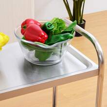 Carrito de cocina con ruedas, 2 estantes, 80 cm de largo x 45 cm de ancho x 82 cm de alto, acero inoxidable cromado. - Multicolor - Ver 10