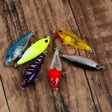 6pcs Micro Single Hook Sinking Pencil Lure Set, Compact Realistic Hard Bait For Freshwater Bass And Perch Fishing - Multicolor - View 3