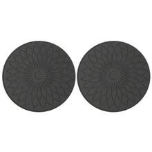 L LEESEPH 2pcs Silicone Coasters, Reusable Drink Coasters, Durable Coffee Table Coasters, Bar Countertop Protection Pads, Birthday, Housewarming, Room Decor, Holiday Party Gifts - Multicolor - View 12