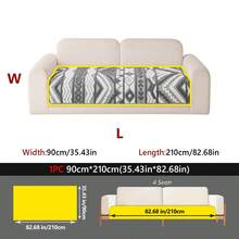 1PC Premium 3D Tufted Sherpa Fabric Sofa Cover, 1-Pack Non-Slip Couch Protector, Soft Cozy Sofa Mat For Living Room & Bedroom - Grey - View 12
