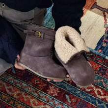 Women Ankle Boots & Booties - Coffee Brown - View 2