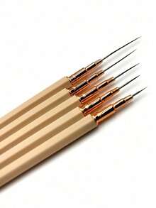 5pcs Nail Art Liner Brush Set - Suitable For Fine Line Drawing And Detail Painting, Essential Nail Art Tool - Multicolor - View 3