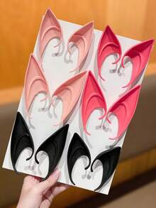 Women's Halloween Elf Ears, Soft Silicone Realistic Fairy Elf Ears, Multi-Color Cosplay Prosthetic Ears, Suitable For Halloween Costume Party, Party, Costume And Photography Props, Women's Halloween Hair Accessories Costume Props - Multicolor - View 5
