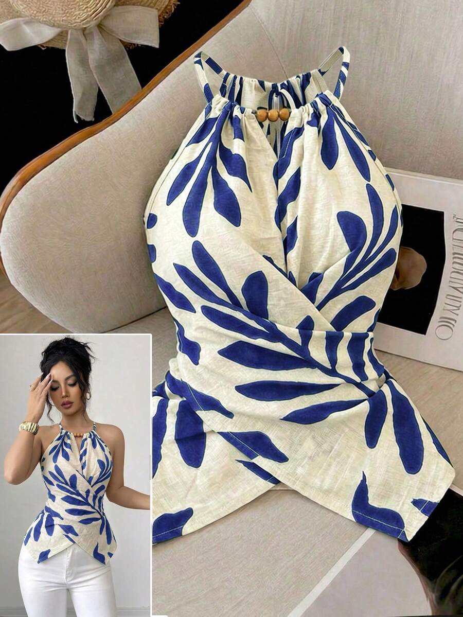 Women Tank Tops & Camis - Blue 2 - View 1