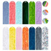 1pc Blank Loose Powder Bookmark Identification Card, Colorful Bookmark Pendant, Fun Bookmark Hanging Decoration Identification Card Bookmark, Student Book Clip Ornament Office Supplies (With Matching Colorful Tassel) - Tassel Bookmark - View 8