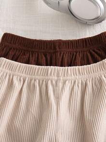 2pcs/Pack Boys Casual Loose Harem Pants With Pockets, Elastic Waist And Rolled Hem, Fashionable Everyday Versatile Trousers For Spring And Autumn - Multicolor - View 3