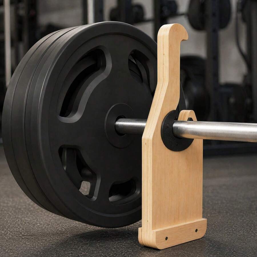 Weight Bar Organizer Rack With Anti-Slip Handle, Barbell Stand Suitable For Weightlifting Practice, Practical Gym Accessory - 1 - View 1