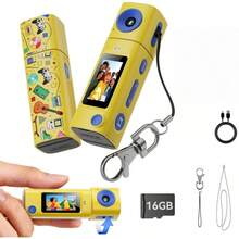 Mini Keychain Digital Camera:2K Digital Mini Camera With 16GB Card,Vintage Keychain Video Camera, 1" HD LCD Display, 400mAh Battery Portable Small Cameras - View 10