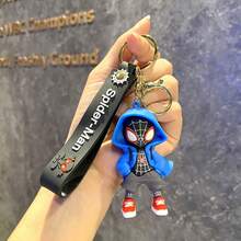 1pc Keychain Cute Gift, Cartoon Christmas Decoration Bag Accessory Keychain Set, Party Favor Party Decoration Accessory, Decorative Bag Charm And Collectible, Anime Bag Pendant Car Key Ring Gift Pack, Cute High-Quality Mini Figurine - A - View 17