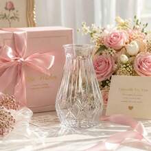 1/2/8/10pcs Elegant Minimalist Design Suitable For Wedding Home Desktop Windowsill And Restaurant Decoration High And Low Stem Multi-Pack Suitable For Flower Arrangement Centerpiece Daily Use Contemporary Geometric Pattern Clear Plastic Vase Living Room Home Decor Vase Dining Table Vase Christmas Decoration Vase - View 3