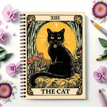 Funny Tarot Cat Notebook, 30 Sheets/60 Pages Lined Blank Notebook, Animal Notebook, Journal, Ideal Gift For Back To School And Christmas - A5 - View 6