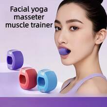 3-Piece Masseter Muscle Trainer Set, V-Face Jawline Facial Sculpting Device, Chewing Exercise Tool, Facial Muscle Trainer, Suitable For Men And Women, Available In Blue And Pink, Perfect Gift For Family, Friends Or Partner - A - View 3