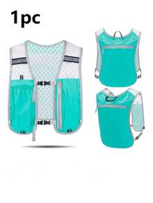 Lightweight Running Water Bottle Vest With Phone Pocket, Cycling Backpack With Multi-Functional Storage And Adjustable Water Bladder, Suitable For Running, Cycling, Hiking, Marathon And Fitness, Unisex - Multicolor - View 13