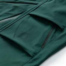 1pc Phantom Green Drawstring Hooded Men's Jacket, Utility Men's Outerwear With Side Zipper Pockets And Inner Pocket, Long Sleeve Jacket, Sporty Style, Machine Washable, Suitable For Daily Commute, Outdoor Travel, Sports And Hiking - Green - View 9