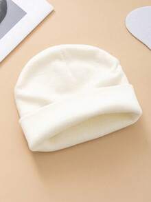 1pc Rhinestone Minimalist Fashion Shiny Women's Beanie - Black - View 4