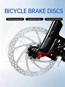 ZRACE 160mm 6-Bolt Disc Rotor – Stainless Steel Hydraulic Brake For MTB/Road Bike With Bolts - Silver - View 2