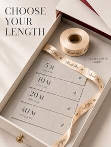 客製化緞面絲帶 25mm 個性化 DIY 緞面絲帶，禮物包裝、生日、婚禮、週年紀念、編織絲帶蝴蝶結裝飾禮品、學校用品、返校季 - 彩色 - 查看 5