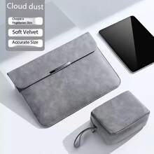 13-14 Inch Laptop Protective Sleeve With Stand For MacBook Neo 13 - Grey | Compatible With MacBook Air 13.6 M5 M4 M3 M2/Pro 14/13 Leather Sleeve With Small Protective Pouch. 5 Inch 13.8 Inch Surface Laptop/HP Business Portable Laptop Sleeve Compatible With 14 Inch Laptop Protective Case - View 2