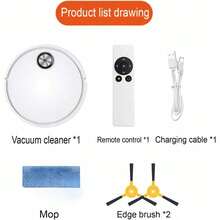 Mini Robot Vacuum Cleaner, Mini Vacuum Robot, Small Robot Vacuum Cleaner, Car Robot Vacuum Cleaner, 3-In-1 Vacuum/Mop/Sweep, Rechargeable, With Obstacle Avoidance Function, Suitable For Small Area Floor Cleaning - Multicolor - View 7