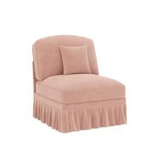Windsor-Sofa Ohne Armlehne Chenille Mit 1 Kissen - Rosa - 粉色 - 查看 10
