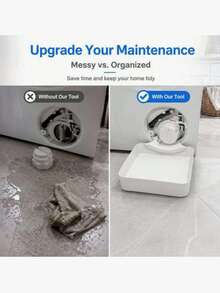 Washing Machine Drain Tray, Laundry Room Waterproof & Flood-Proof Bottom Mat, Floor Protection Pad To Prevent Water Overflow And Floor Corrosion, Single Piece Drain Tray Without Accessories - Multiple Styles - View 9