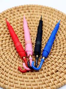 Random Color Mini Colorful Umbrella Model, 1:12 Scale Miniature Umbrella Model, Non-Functional Dollhouse Accessory, Home Furniture Miniature Scene Prop Decoration, Collectible Decoration, Gift Bag Filler, Birthday Gift, Party Favor - Multi-color Umbrella - View 4