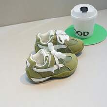 1 Pair Fashionable Baby Sneakers, Soft Breathable Fabric, Lightweight Shock-Absorbing Non-Slip Sole, Caring For Baby's Little Feet. Multiple Colors Available, Suitable For Running And Jumping, Must-Have For Cute Babies! - Green - View 4