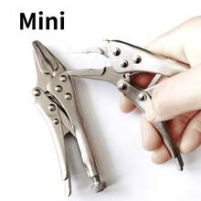 1pc Locking Pliers Set, 5 Inch Needle Nose Pliers, Durable Manual Tool For Mechanical And DIY Projects, Powerful Function - Pointed Beak - View 8