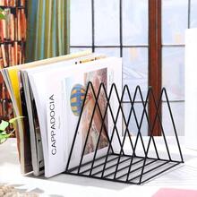 2er-Pack Buchständer aus schwarzem Metall mit 9 Fächern, ideal zur Aufbewahrung von Schallplatten, Dokumenten und Zeitschriften – perfekt für Vinylsammler, Büro und Wohnzimmer im Retro-Stil. - Schwarz - Übersicht 6