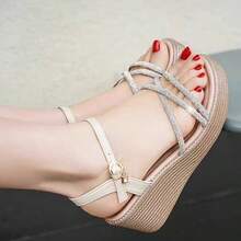 ISPORTE Women Wedges & Platform - 米色 - 查看 5