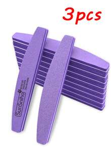 10/6/3/1pc Double-Sided Nail Buffer Polishing Strips, Half-Round Sponge Nail File, Double-Sided 100/180 Grit, Easy To Use, Nail Polish Polishing Buffing Strip, Suitable For Home, Nail Salon Pedicure And Manicure Tools Polishing, Nail Care Accessory, Nail File - Pink - View 11