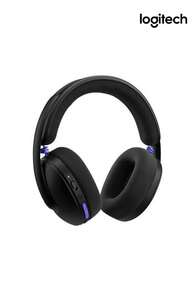 Logitech Headset Gaming Nirkabel G325: Audio HD 24-bit, mikrofon peredam kebisingan AI, kompatibilitas dual-mode Bluetooth 5.2 LIGHTSPEED dengan PS5/PC/Switch, daya tahan baterai 24 jam, ringan dan nyaman dipakai. - View 8