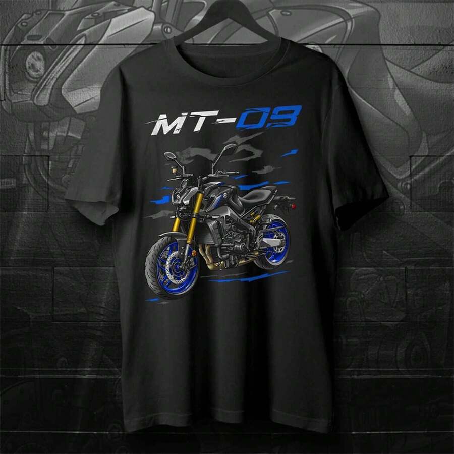 MT-09 2021-2023 T-Shirt For Motorcycle Riders - Black - View 1
