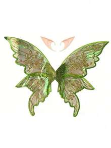 1pc Colorful Butterfly Fairy Wings Costume Accessory, Butterfly Fairy Wings, Elf, Fairy, Festival Costume Prop, Cosplay - Four-leaf Trailing Wings - View 15