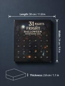 2026 Halloween Advent Calendar, 31-Day Countdown Blind Box, Includes Halloween Mini Figurines, Spooky Holiday Desktop Decor And Mysterious Party Gifts, Blind Box, Blind Box Set, Mystery Box, Mystery Blind Bag - Multicolor - View 7
